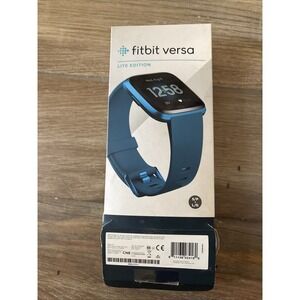 Fitbit Versa Lite Edition Marine Blue Band Swimproof Smart Fitness Tracker